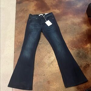 Women's Flared Jeans in Dark Blue